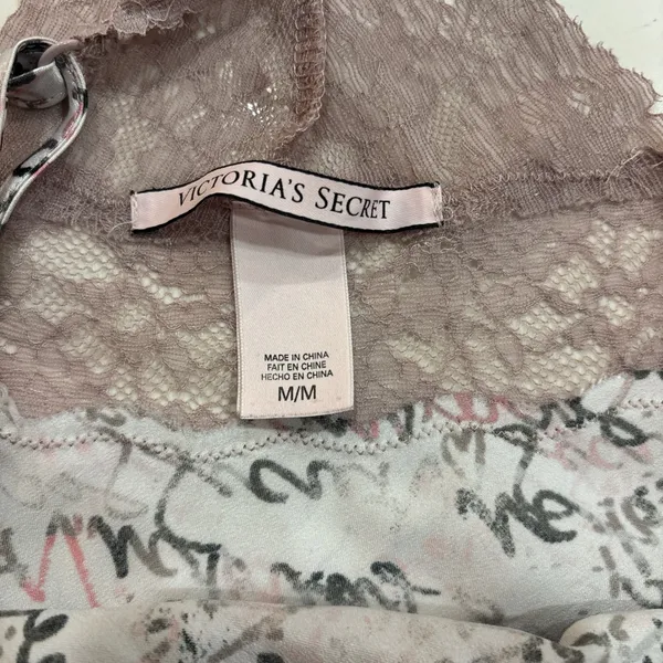 Victoria's Secret Lace Trim Chemise - Pink and Black size M - Image 5
