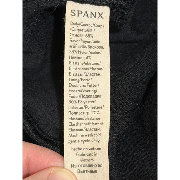 Spanx‎ The Perfect Jogger Pant Black High Rise Ponte Knit Women's XS Athleisure - Image 4