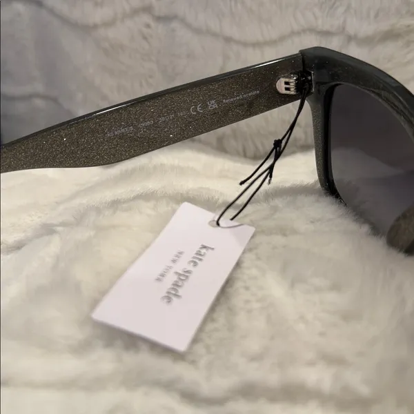 Kate Spade ♠️ Aimee | Glitter Black Sunglasses - Image 4