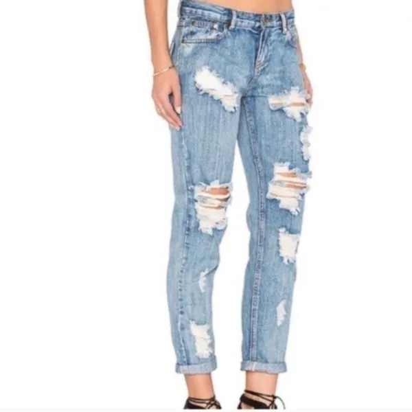 NWT One Teaspoon cobain awesome‎ baggies jeans - Image 2