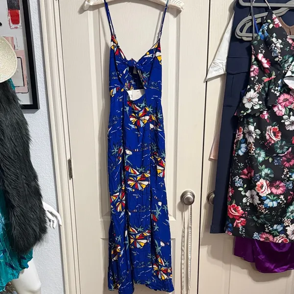NWT Brixton‎ Riviera Cut Out Midi Dress Summer Tropical Coastal Resort Vacation - Image 3