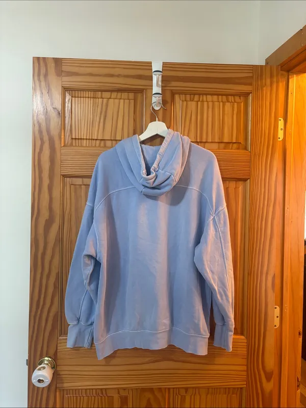 Aerie Offline Size Large Purple/Blue Hooded Sweatshirt - Image 6