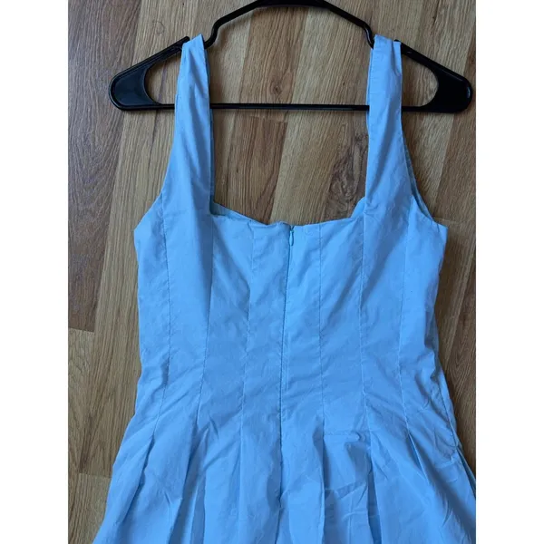 Petal And Pup Blue Maxi Dress Womens M Fit Flare Sleeveless Cottagecore Coquette - Image 5