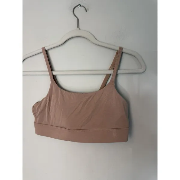 Woxer Luxe Icon Stretch Modal Adjustable Bralette Sz S Nude NEW - Image 3