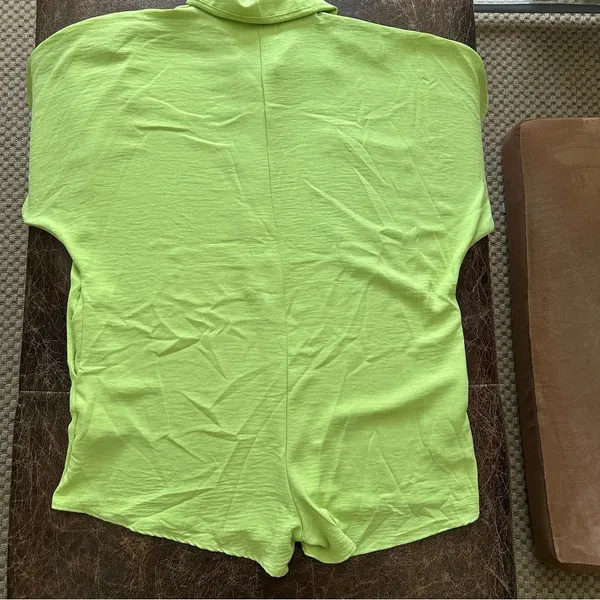 BUCKETLIST Lime Green Oversize Romper - Image 3