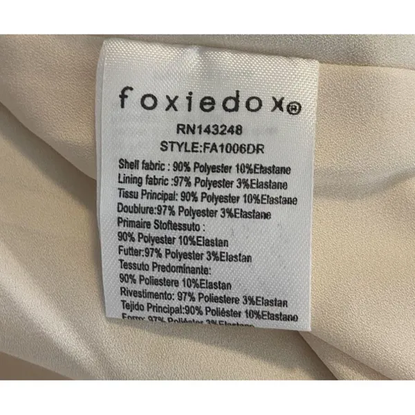 Foxiedox Boston Proper Red Black Lace Floral One Shoulder Mini Dress Size‎ 12 - Image 10