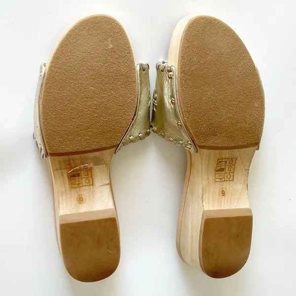 Jack Rogers Breakers Clog Sandal Gold Size 9 - Image 4
