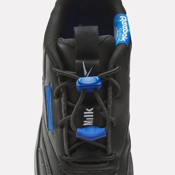 NEW Reebok Milk Club C Extra Vegan Womens Black Lifestyle Sneakers Shoes - Image 7