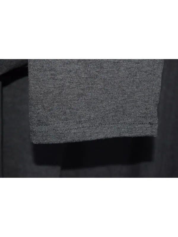 Overstimulated Gray Graphic Long Sleeve Tee Casual Statement Top Size XL - Image 7