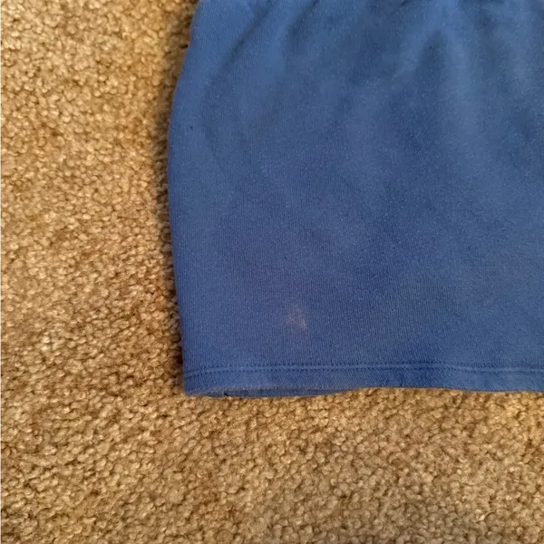 Y2K Victoria’s Secret Pink Sweat Shorts Blue‎ size Medium - Image 4