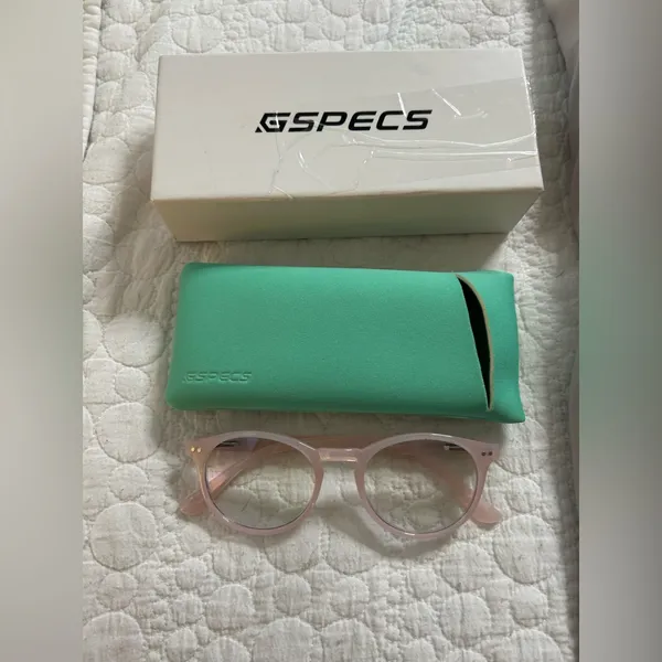 NEW Round Reading Glasses Blue Light Blocking Matte Frame Computer Readers Pink - Image 4