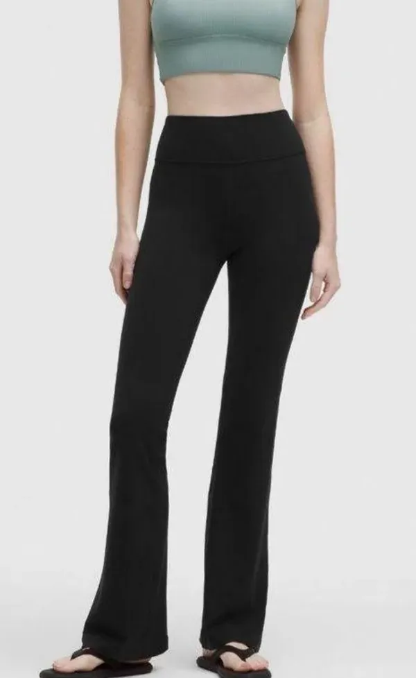 Lululemon Groove Nulu Super High Rise Flared Pant size 4 black - Image 2