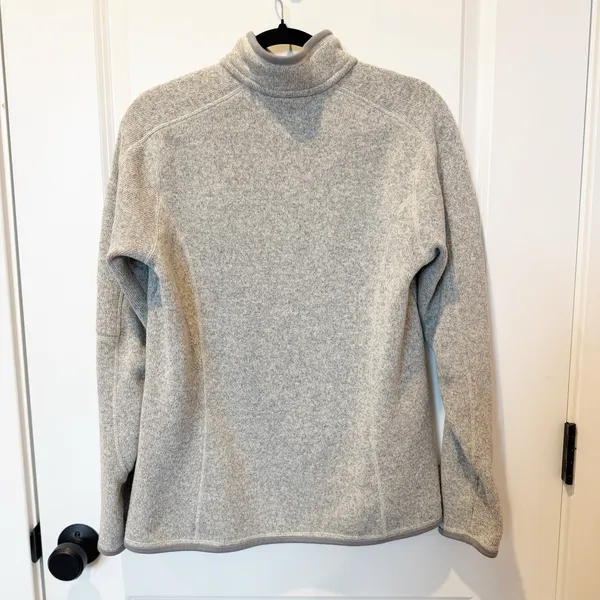 Patagonia Womens Better Sweater Large 1/4 Zip Fleece Pullover Granola Hiking - Image 3