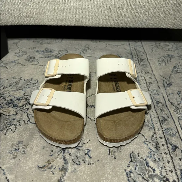 Birkenstock Arizona Sandal Cream - Image 6