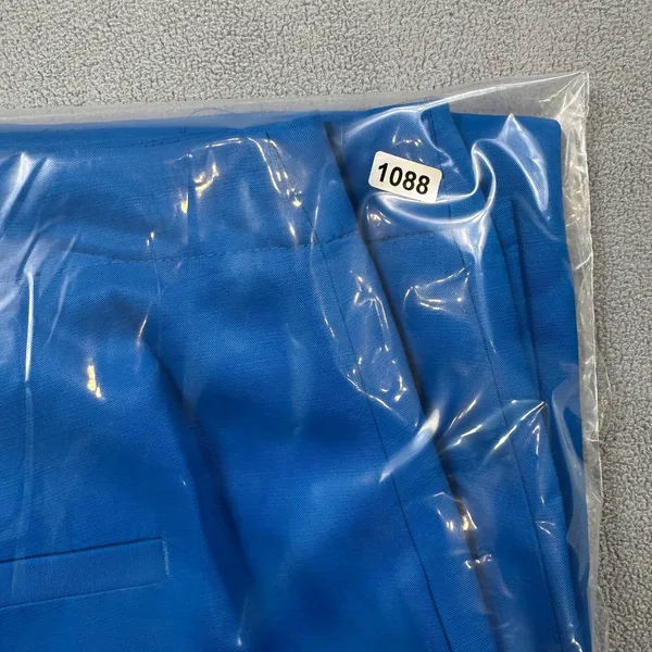 Zara Dress Pants Linen Viscose Blend Womens 30x30 Blue Business Casual Trousers - Image 10