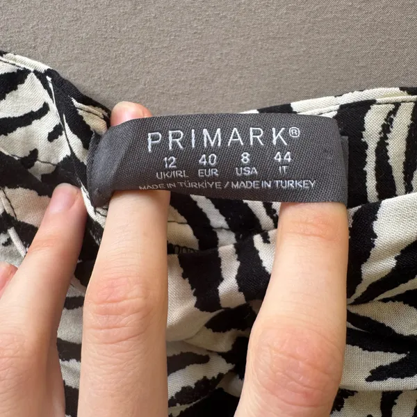 Primark Zebra Print Crepe Midi Skirt - Image 5