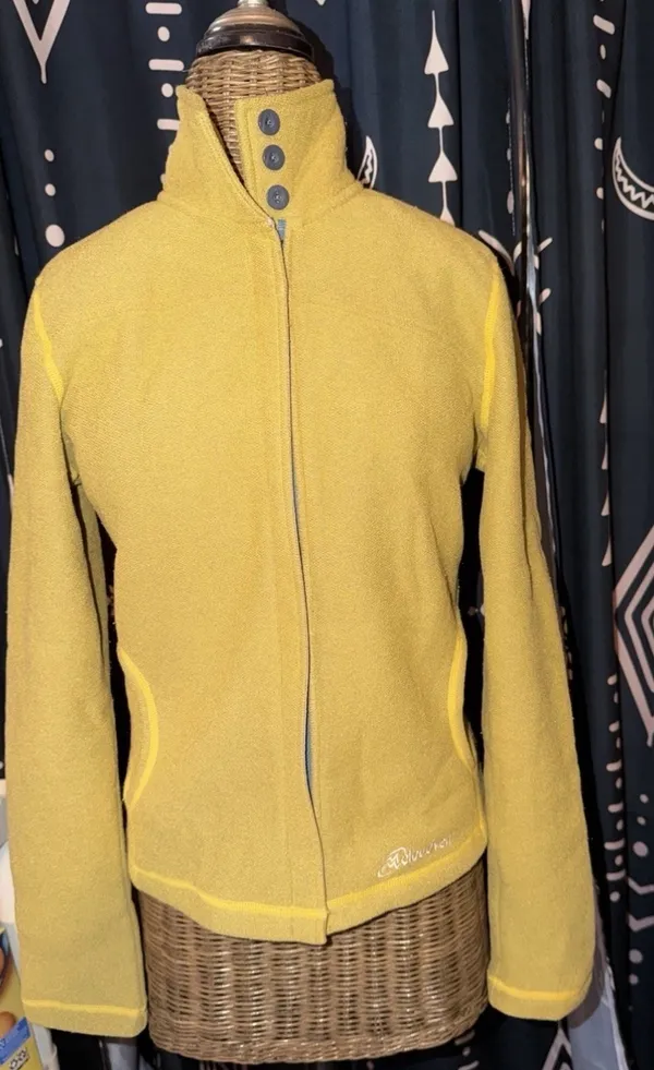 Cloudveil Jackson Hole Yellow Gold Soft shell Full Zip Fleece Jacket Size XS - Image 12