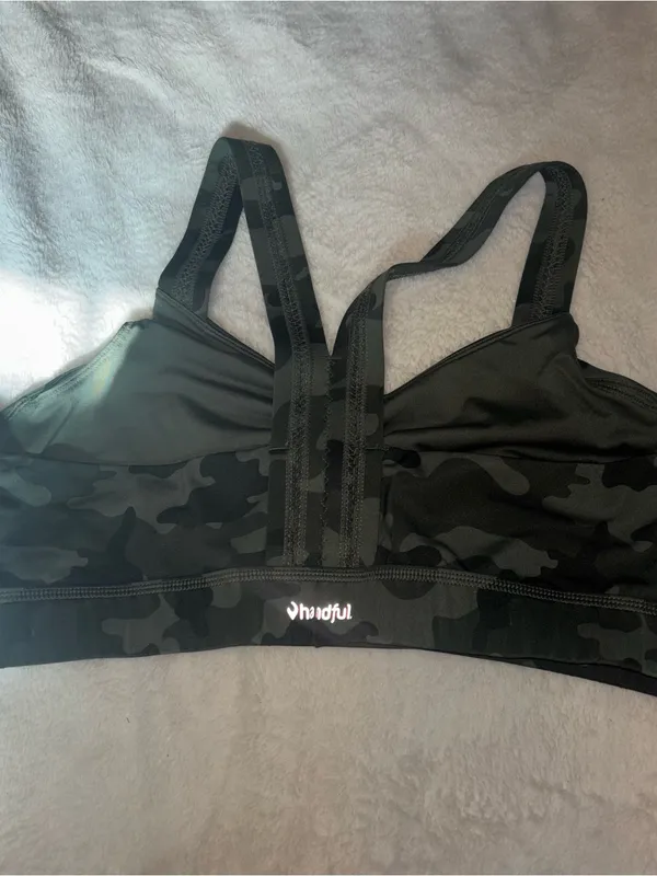 Handful Sports Bra Green Size XL - Image 2