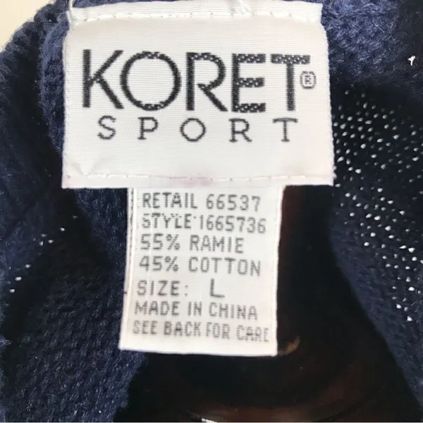 Vintage Koret knit nautical sweater vest L‎ - Image 6