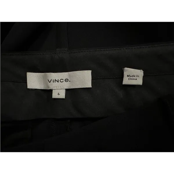 Vince Soft Tailored Ankle Trousers In Black Size 6 - Image 6