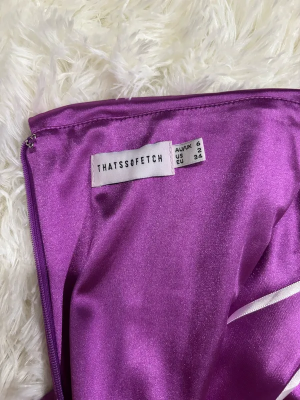 ThatsSoFetch Purple Bodycon Dress - Image 3