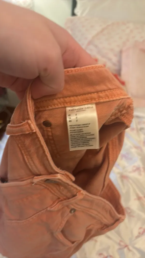 Orange American Eagle jean shorts - Image 2