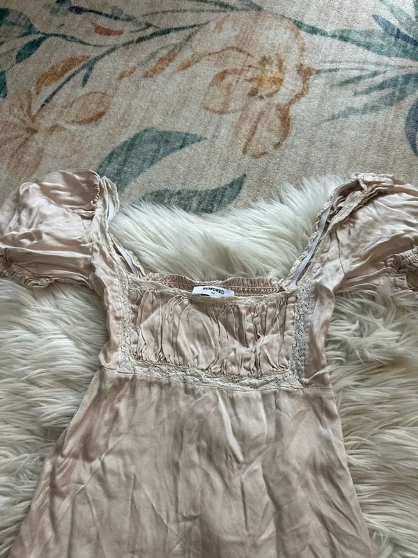 RUMORED Napa Valley Mini Dress In Dove - Image 3