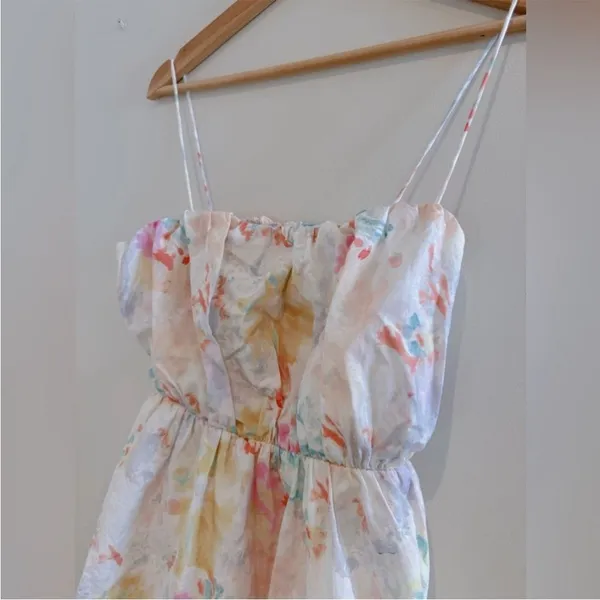 & Other stories printed floral bubble party dress size‎ 6 - Image 4