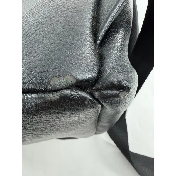 Freshly Picked Classic Diaper Bag Backpack Black Vegan Leather Padded Straps - Image 7