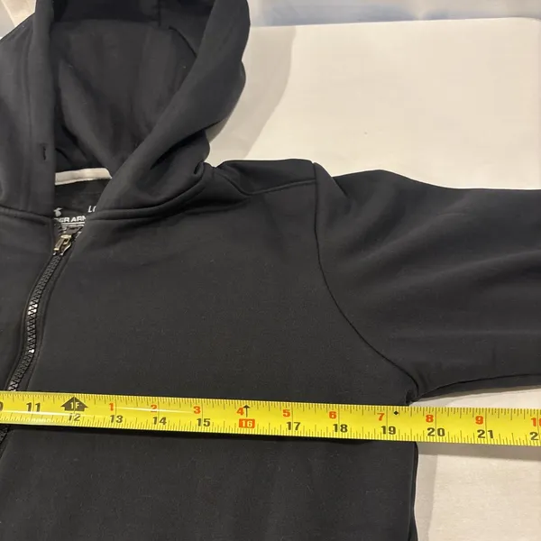 Under Armour UA‎ Storm Full Zip Hoodie Jacket Women's Large Black Semi-Fitted - Image 10