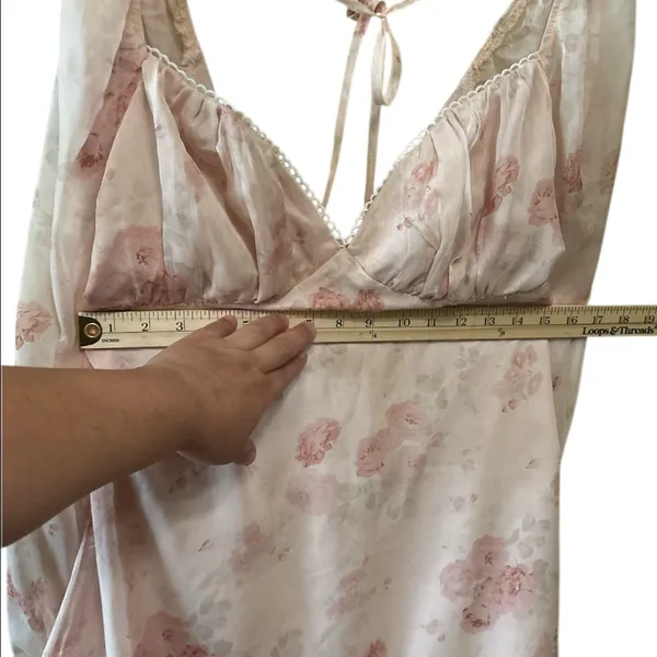 Lulu's Lovely Poise Light Pink Floral Tie Back Long Sleeve Mini Dress,Size XL - Image 9