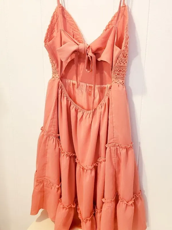 Vanilla Bay Pink ruffle dress - Image 3