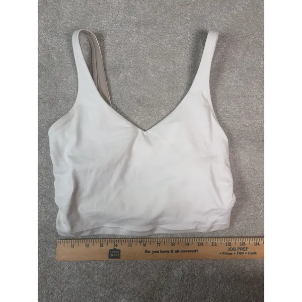 Lululemon Align Tank White Size 4 Built In Bra - Image 5