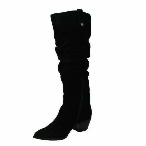 NEW INC International Concept Leather Slouchy Boot Black SZ-8 - Image 7