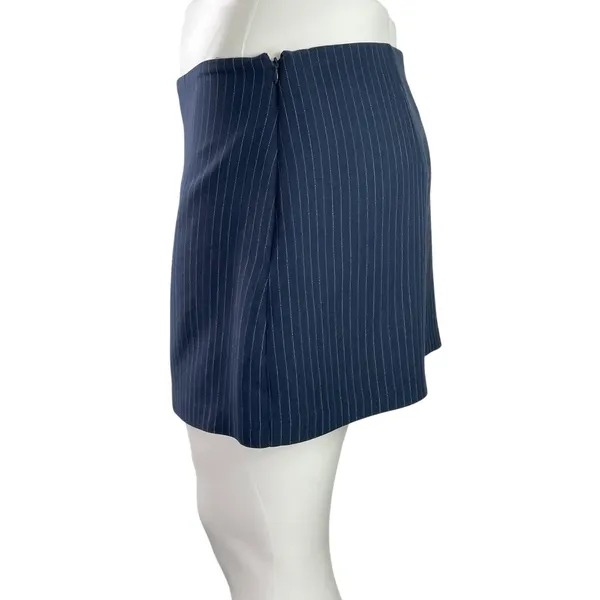 NEW Abercrombie & Fitch Women's Navy Blue High Waist Mini Skirt Skort Size XL - Image 2