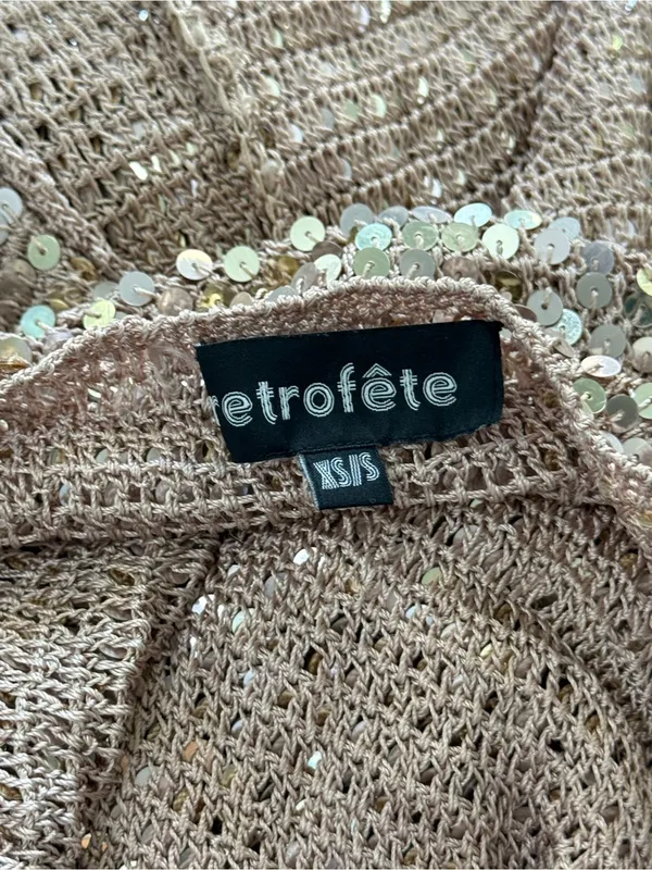 Retrofete Marie Dress In Rose Gold Size XS/S - Image 8