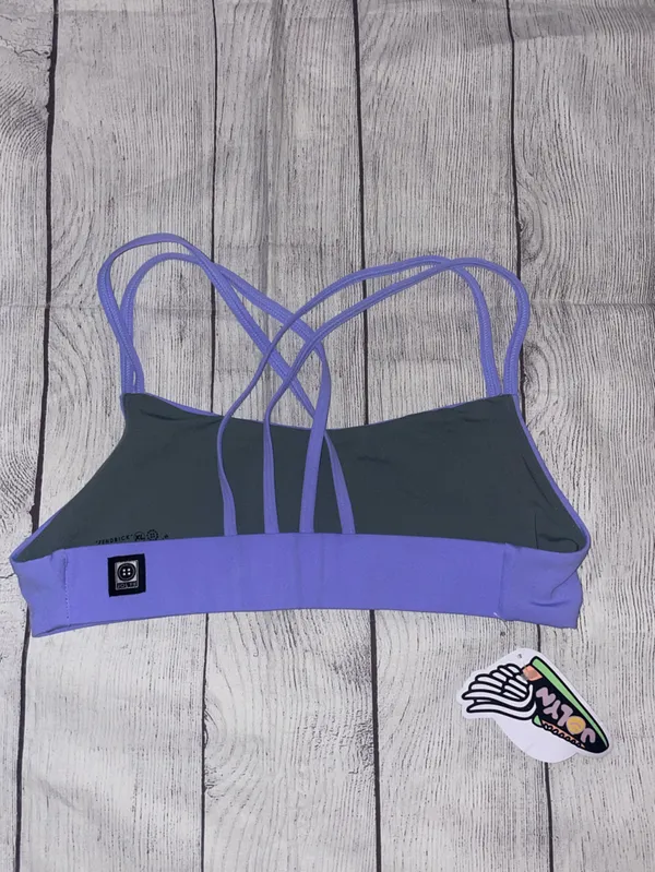 NWT Jolyn Fendrick Purple Strappy Bikini Top - Image 2
