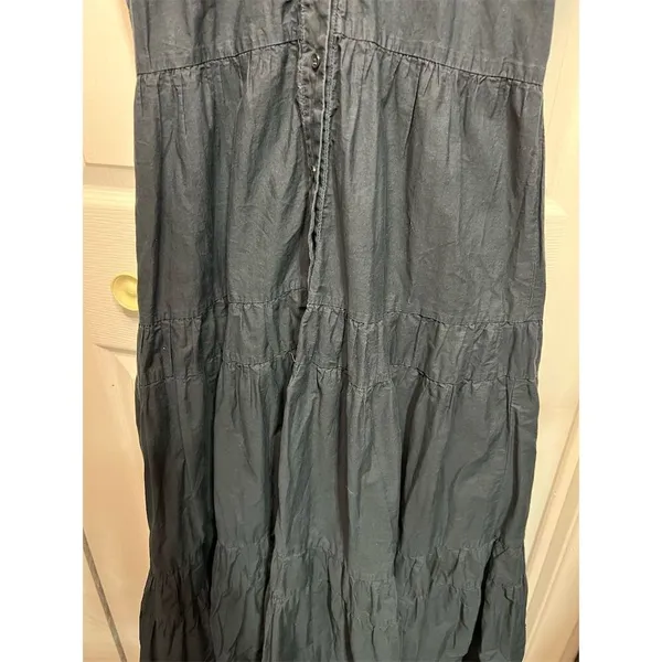 Abercrombie & Fitch Women's Black Tiered Midi Dress Size S Casual - Image 4