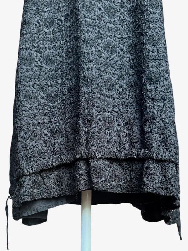 Pete & Greta Black‎ Silk Dress Sz L - Image 3