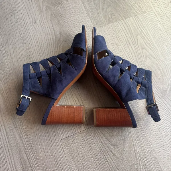 Franco Sarto Faux Suede Cut-Out Heels - Image 9