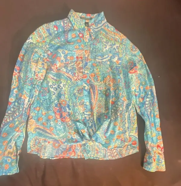 Lauren Ralph Lauren Paisley Print Button-Down Shirt - Image 3