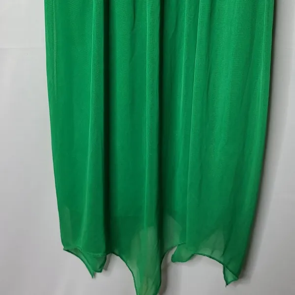NWT Windsor green flowy Greek goddess spagetti strap midi flowy dress sz S - Image 3