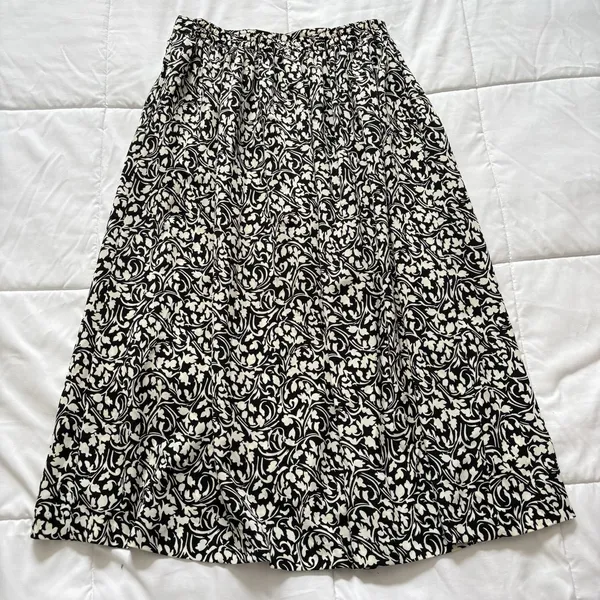 Vintage 80s Maxi Skirt‎ Womens 12 Floral Fairy Whimsy Hippie Gypsy Y2K Feminine - Image 10