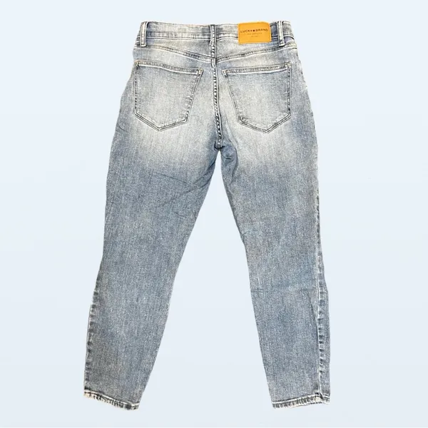 Lucky Brand Mid Rise Crop Ava Light Wash Jeans, Size 4 - Image 6