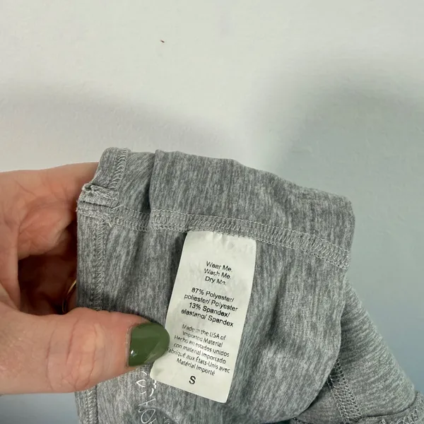 Beyond Yoga Spacedye Slim Racerback Cropped Tank Top Grey Gym Active Women Small - Image 8