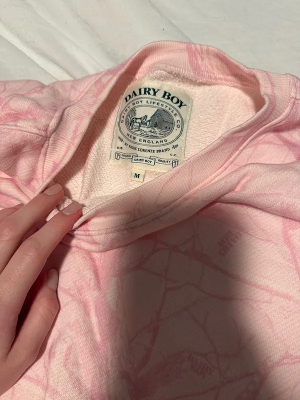 Dairy Boy Pink Camo Crewneck - Image 2