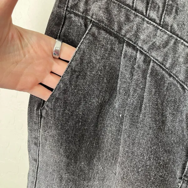 Rockies Vintage Southwestern Bareback Denim Straight Leg Washed Black Jeans - Image 4