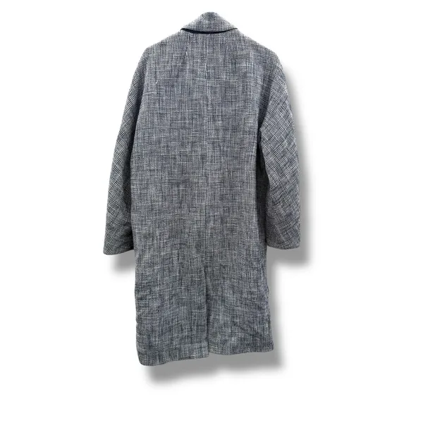 Veronica‎ Beard Fiona Coat Women's Medium Blue Multi Plaid Long Wool Blend Fall - Image 6