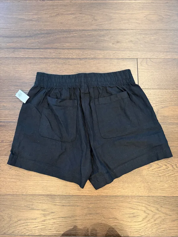 Old Navy Black Women’s Elastic-Waist Everyday Shorts Size Small NWT - P21 - Image 5