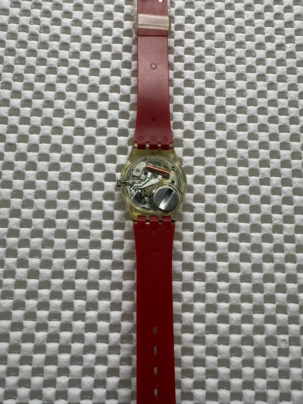 Swatch Watch Lady Rote-Lei LK128 Vintage 1991 - Image 6